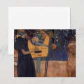 グスタフクリムトハープミュージック招待状 招待状 (正面/裏面)