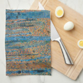 グスタフクリムトビーチツリーフォレストグローブ キッチンタオル (四つ折り)