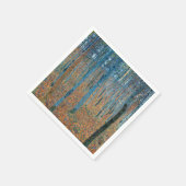 グスタフクリムトビーチツリーフォレストグローブ スタンダードカクテルナプキン (角)