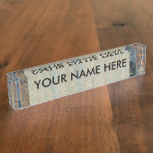 グスタフクリムトビーチツリーフォレストグローブ デスクネームプレート (側面)