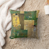 グスタフクリムトファインアートコラージュ装飾用クッション クッション (ブランケット)