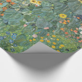 グスタフクリムトファームガーデンとヒマワリアギャラリーHD ラッピングペーパー (角)