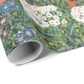 グスタフクリムトファームガーデンとヒマワリアギャラリーHD ラッピングペーパー (ロールコーナー)