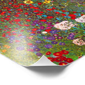 グスタフクリムトファームガーデンとヒマワリプリント フォトプリント (角)