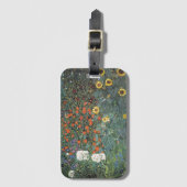 グスタフクリムトファームガーデンとヒマワリ ラゲッジタグ (正面縦)