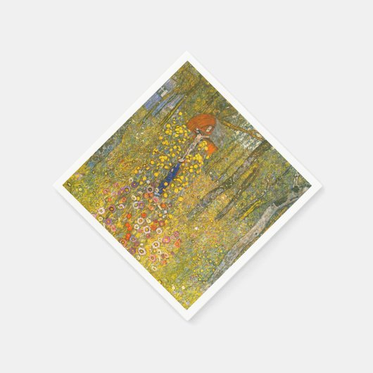 グスタフクリムトファームガーデンと十字架 スタンダードカクテルナプキン (角)
