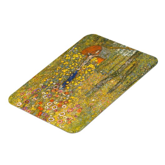 グスタフクリムトファームガーデンと十字架 マグネット (左側)