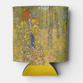 グスタフクリムトファームガーデンと十字架 缶クーラー (正面)