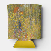 グスタフクリムトファームガーデンと十字架 缶クーラー (裏面)