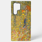 グスタフクリムトファームガーデンと十字架 SAMSUNG GALAXYケース (裏面)
