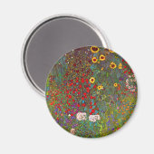 グスタフクリムトファームガーデンひまわりマグネット マグネット (正面/裏面)