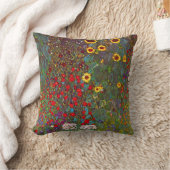 グスタフクリムトファームガーデンひまわり枕 クッション (ブランケット)
