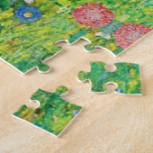 グスタフクリムトファームガーデンひまわり絵画の花 ジグソーパズル (側面)