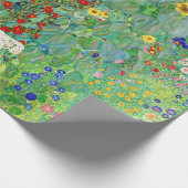 グスタフクリムトファームガーデンひまわり絵画の花 ラッピングペーパー (角)