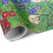 グスタフクリムトファームガーデンひまわり絵画の花 ラッピングペーパー (ロールコーナー)