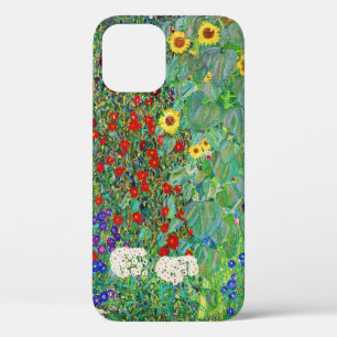 グスタフクリムトファームガーデンひまわり絵画の花 iPhone 12ケース