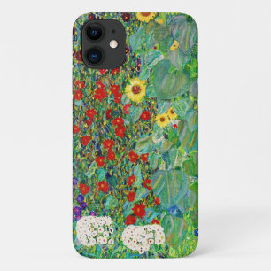 グスタフクリムトファームガーデンひまわり絵画の花 iPhone 11 ケース