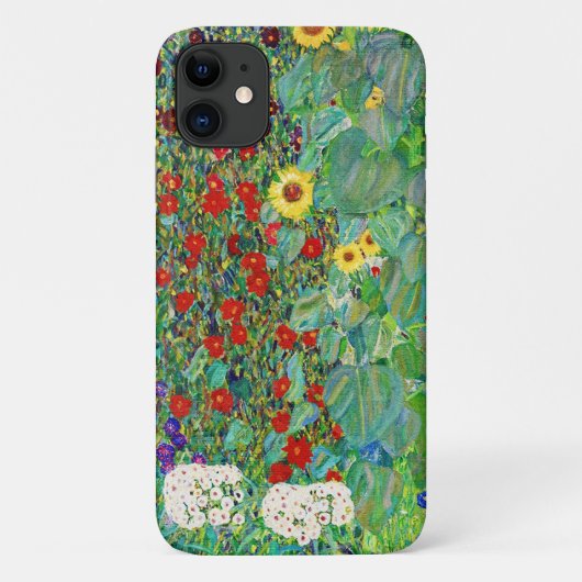 グスタフクリムトファームガーデンひまわり絵画の花 Case-Mate iPhoneケース (裏面)