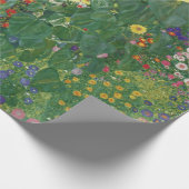 グスタフクリムトファームガーデンウィズサンフラワーズ ラッピングペーパー (角)