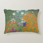 グスタフクリムトフラワーガーデンコテージ自然 アクセントクッション (正面)