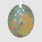 グスタフクリムトフラワーガーデンコテージ自然 オーナメント (正面)