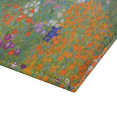 グスタフクリムトフラワーガーデンコテージ自然 カッティングボード (角)