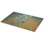 グスタフクリムトフラワーガーデンコテージ自然 カッティングボード (角)