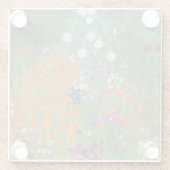 グスタフクリムトフラワーガーデンコテージ自然 ガラスコースター (裏面)