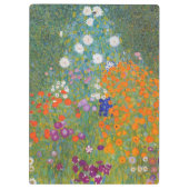 グスタフクリムトフラワーガーデンコテージ自然 クリップボード (裏面)