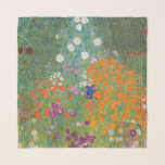 グスタフクリムトフラワーガーデンコテージ自然 スカーフ<br><div class="desc">美しい庭絵画園 – これはコテージ園と呼ばれるグスタフのクリムトのクラシックである1907年のフラワーガーデン、カラフルフローラの近くに絵画ある。</div>
