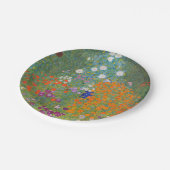 グスタフクリムトフラワーガーデンコテージ自然 ペーパープレート (アングル)