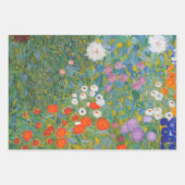 グスタフクリムトフラワーガーデンコテージ自然 ラッピングペーパーシート (正面3)