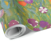グスタフクリムトフラワーガーデンコテージ自然 ラッピングペーパー (ロールコーナー)