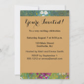 グスタフクリムトフラワーガーデンコテージ自然 招待状 (正面)