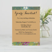 グスタフクリムトフラワーガーデンコテージ自然 招待状 (スタンド正面)