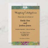 グスタフクリムトフラワーガーデンコテージ自然 招待状 (正面)