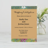 グスタフクリムトフラワーガーデンコテージ自然 招待状 (スタンド正面)