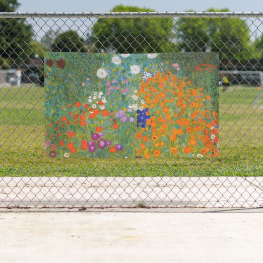 グスタフクリムトフラワーガーデンコテージ自然 横断幕 (インサイチュ)