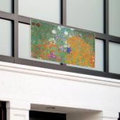 グスタフクリムトフラワーガーデンコテージ自然 横断幕 (ビルの外側)