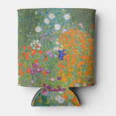 グスタフクリムトフラワーガーデンコテージ自然 缶クーラー (正面)