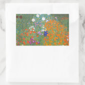 グスタフクリムトフラワーガーデンコテージ自然 長方形シール (バッグ)