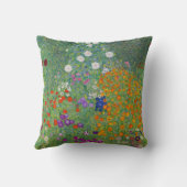 グスタフクリムトフラワーガーデンヴィンテージアールヌーボー クッション (裏面)