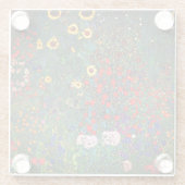 グスタフクリムトフラワーガーデン ガラスコースター (裏面)