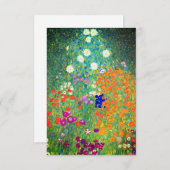 グスタフクリムトフラワーガーデン セーブザデート (正面/裏面)