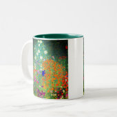 グスタフクリムトフラワーガーデン ツートーンマグカップ (正面左)