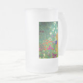 グスタフクリムトフラワーガーデン フロストグラスビールジョッキ (正面右)