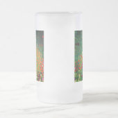 グスタフクリムトフラワーガーデン フロストグラスビールジョッキ (中央)