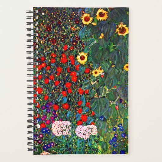 グスタフクリムトフラワーガーデン プランナー手帳 (正面)