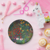 グスタフクリムトフラワーガーデン ペーパープレート (パーティー)