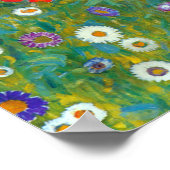 グスタフクリムトフラワーガーデン ポスター (角)